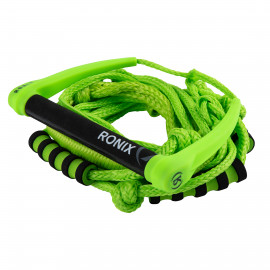 Silicone Bungee Surf Rope + Handle 4-Sect. Green