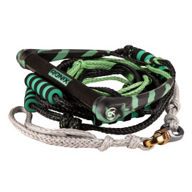 Silicone Bungee Surf Rope+Handle+Spinner - Jade